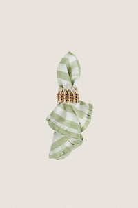 Seagrass Gingham Ruffle Napkin (Set of 4)