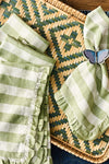 Seagrass Gingham Ruffle Napkin (Set of 4)