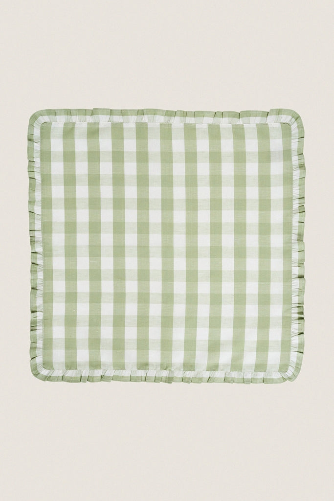 Seagrass Gingham Ruffle Napkin (Set of 4)