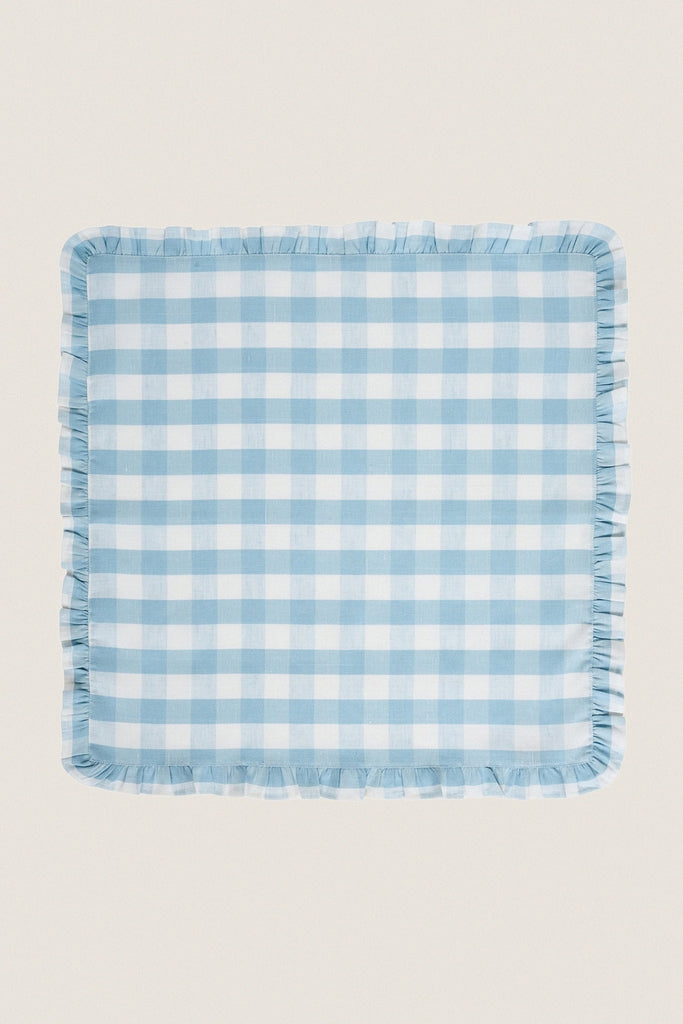 Ocean Gingham Ruffle Napkin (Set of 4)