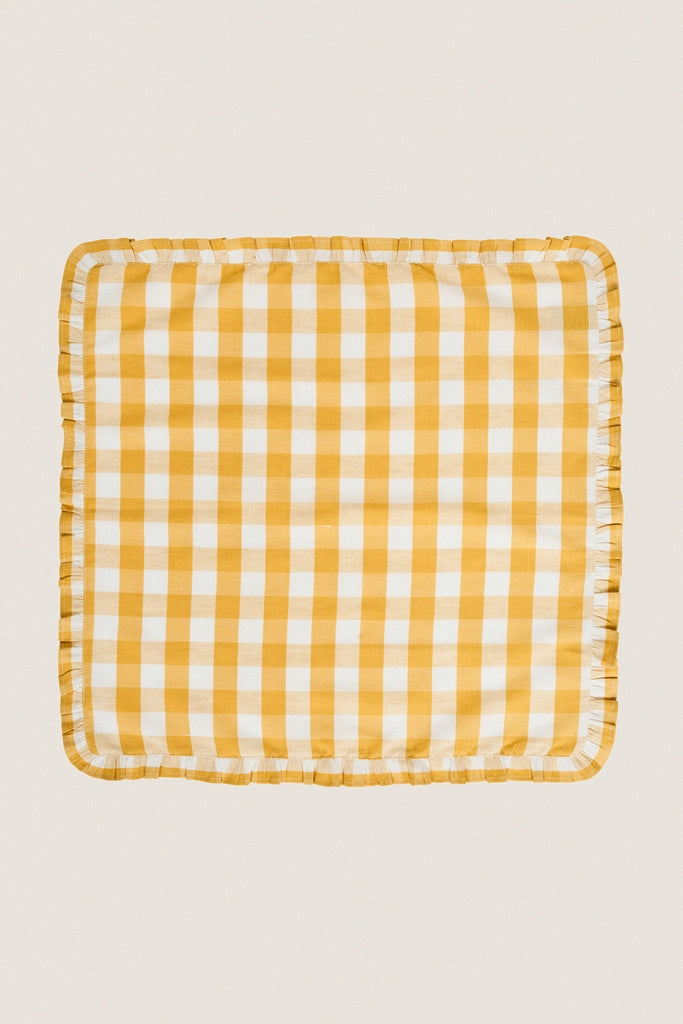 Sunshine Gingham Ruffle Napkin (Set of 4)