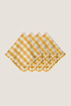Sunshine Gingham Ruffle Napkin (Set of 4)