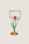 Pink Meadow Walk Iris Place Card Holder