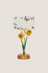 Yellow Meadow Walk Daffodil Place Card Holder