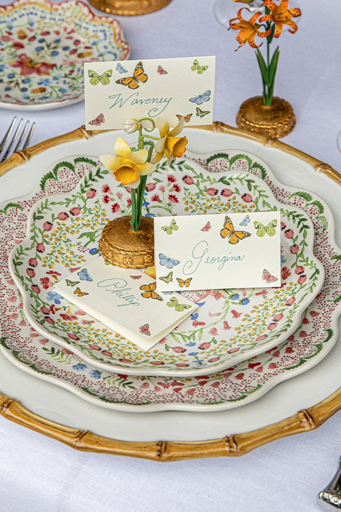 Yellow Meadow Walk Daffodil Place Card Holder