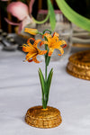 Orange Meadow Walk Tiger Lily Place Card Holder