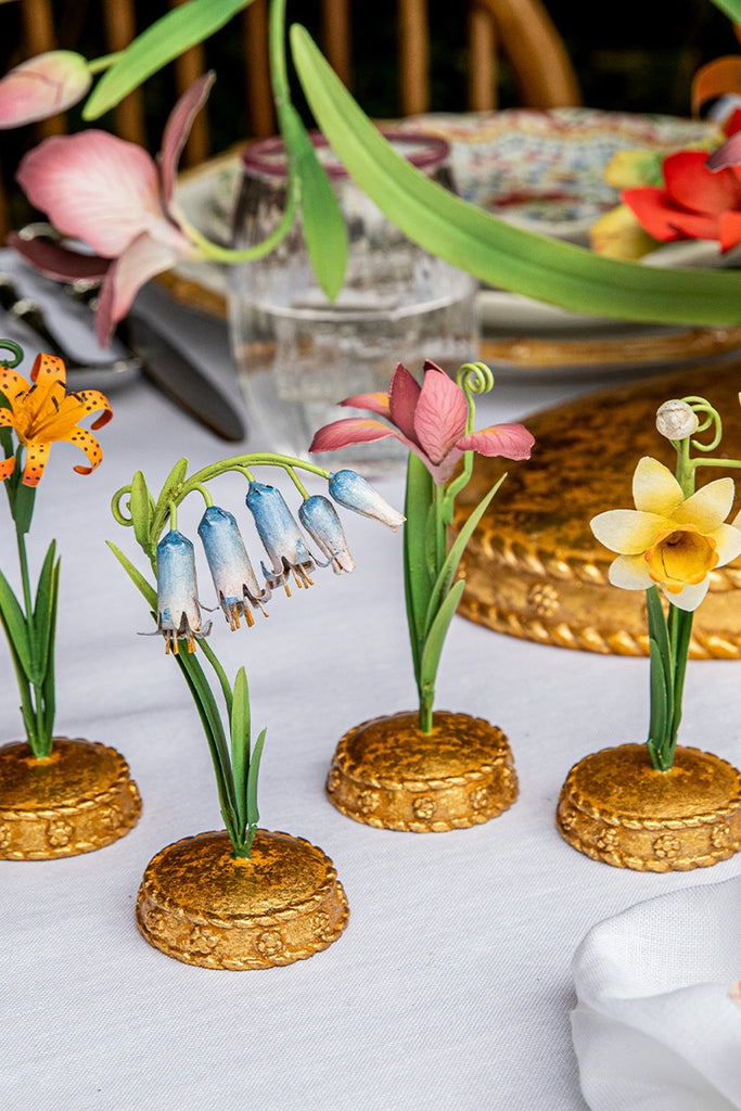 Orange Meadow Walk Tiger Lily Place Card Holder
