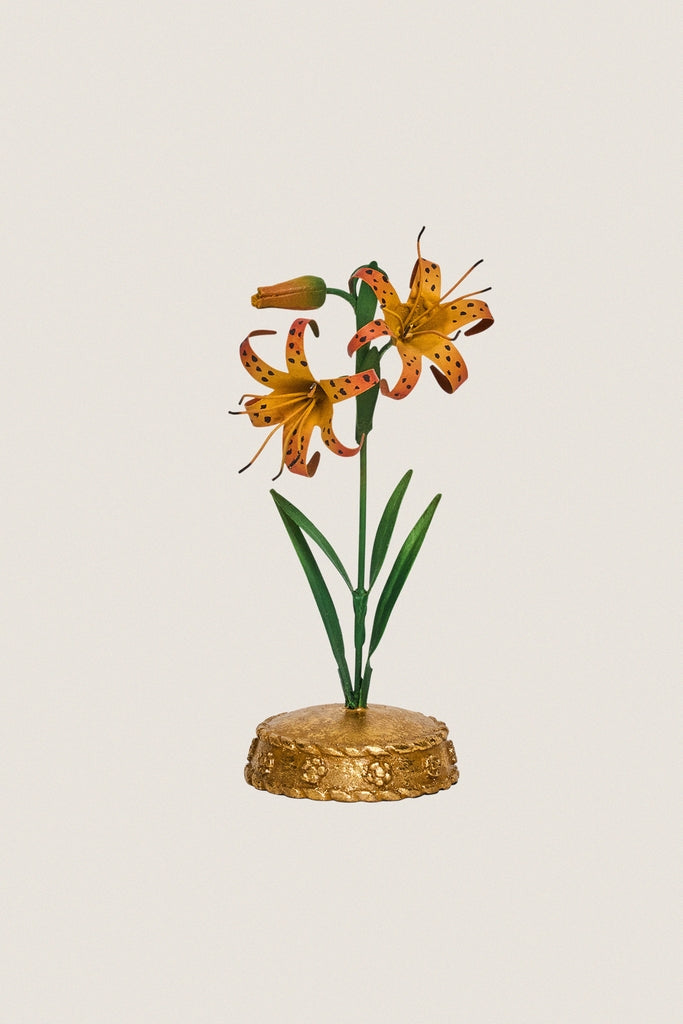 Orange Meadow Walk Tiger Lily Place Card Holder