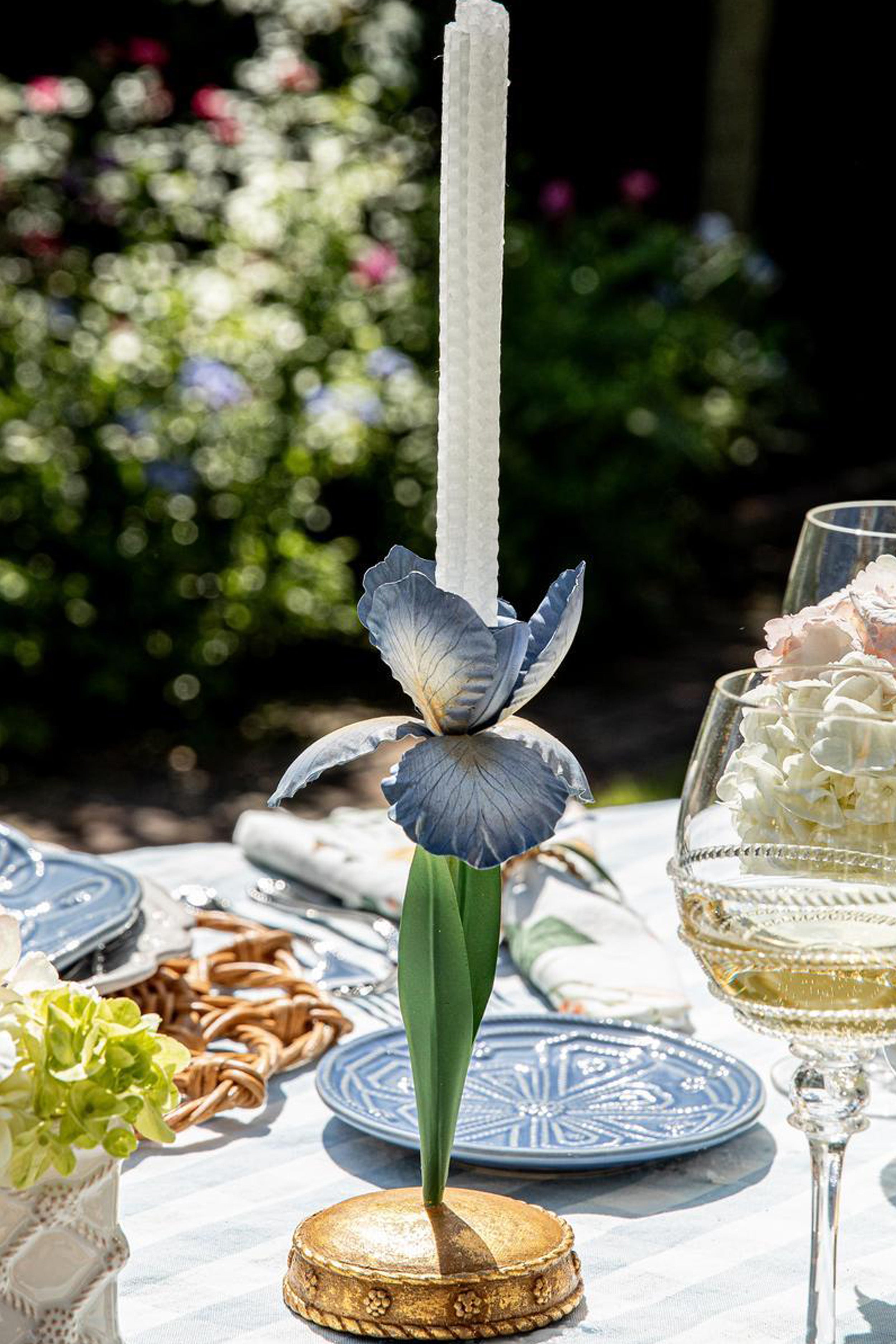 新品レア＊Parks   WEDDING CANDLE 英国王室 Chambray Meadow Walk Iris 9