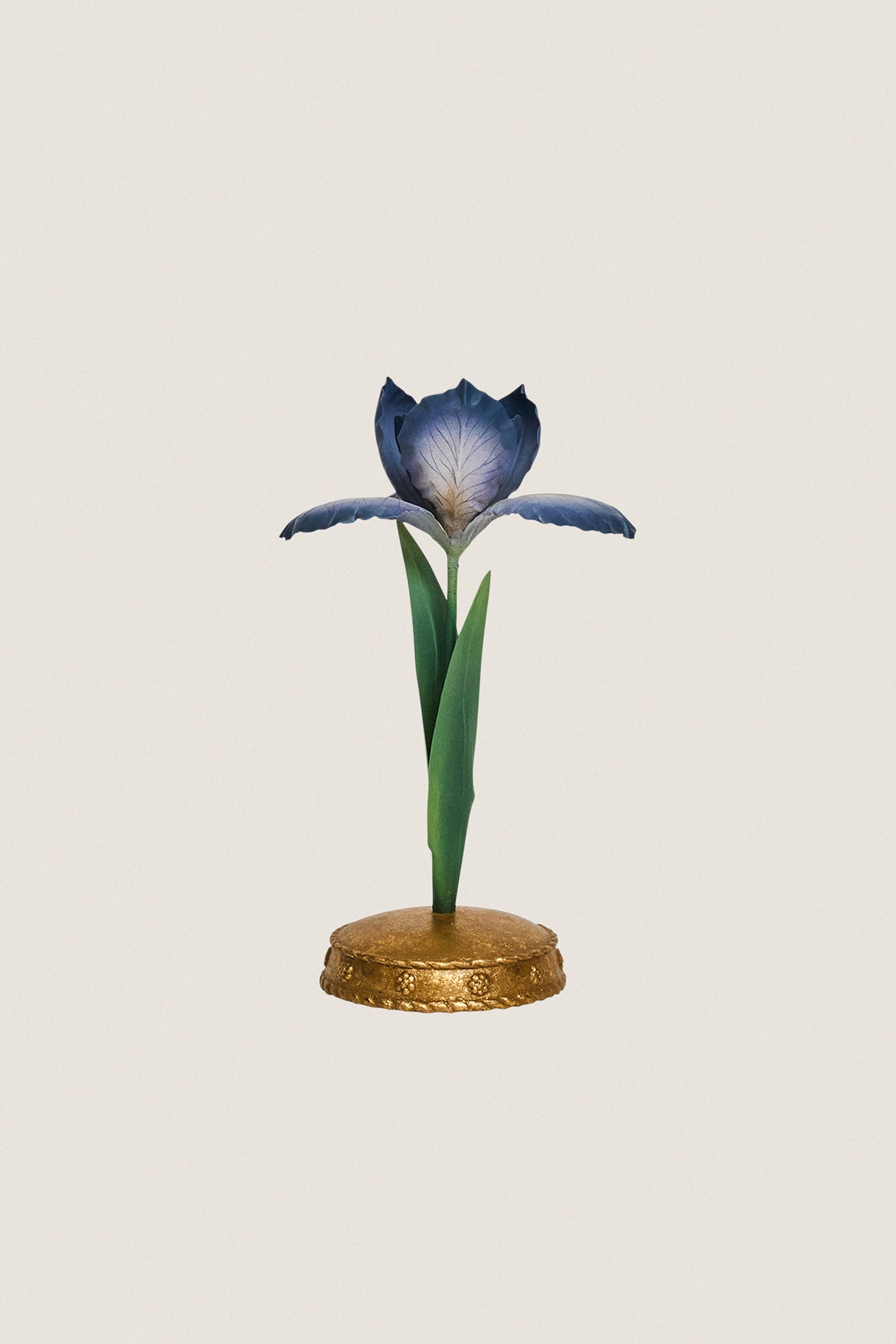 Chambray Meadow Walk Iris 9" Candlestick