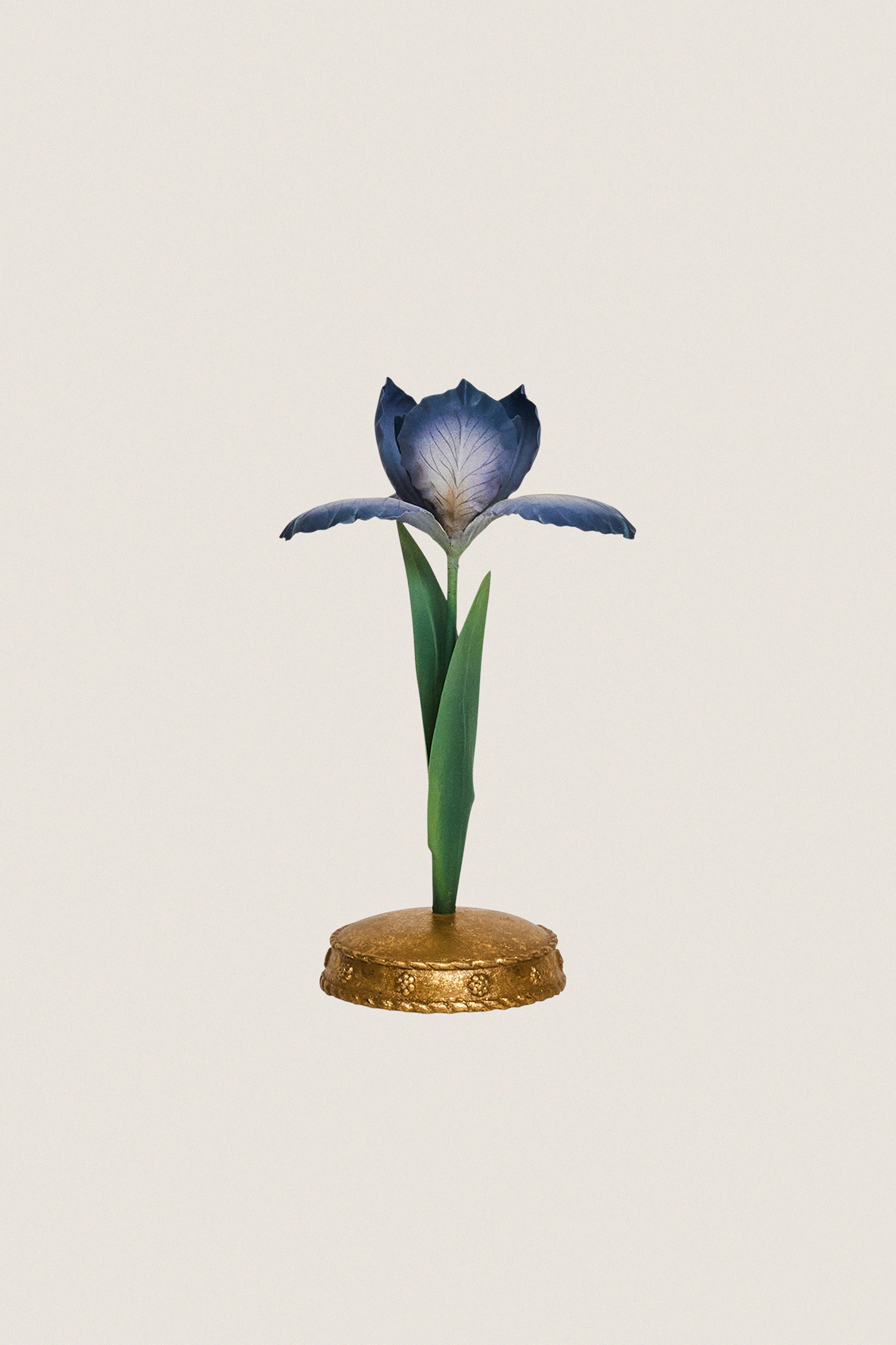 Chambray Meadow Walk Iris 9" Candlestick