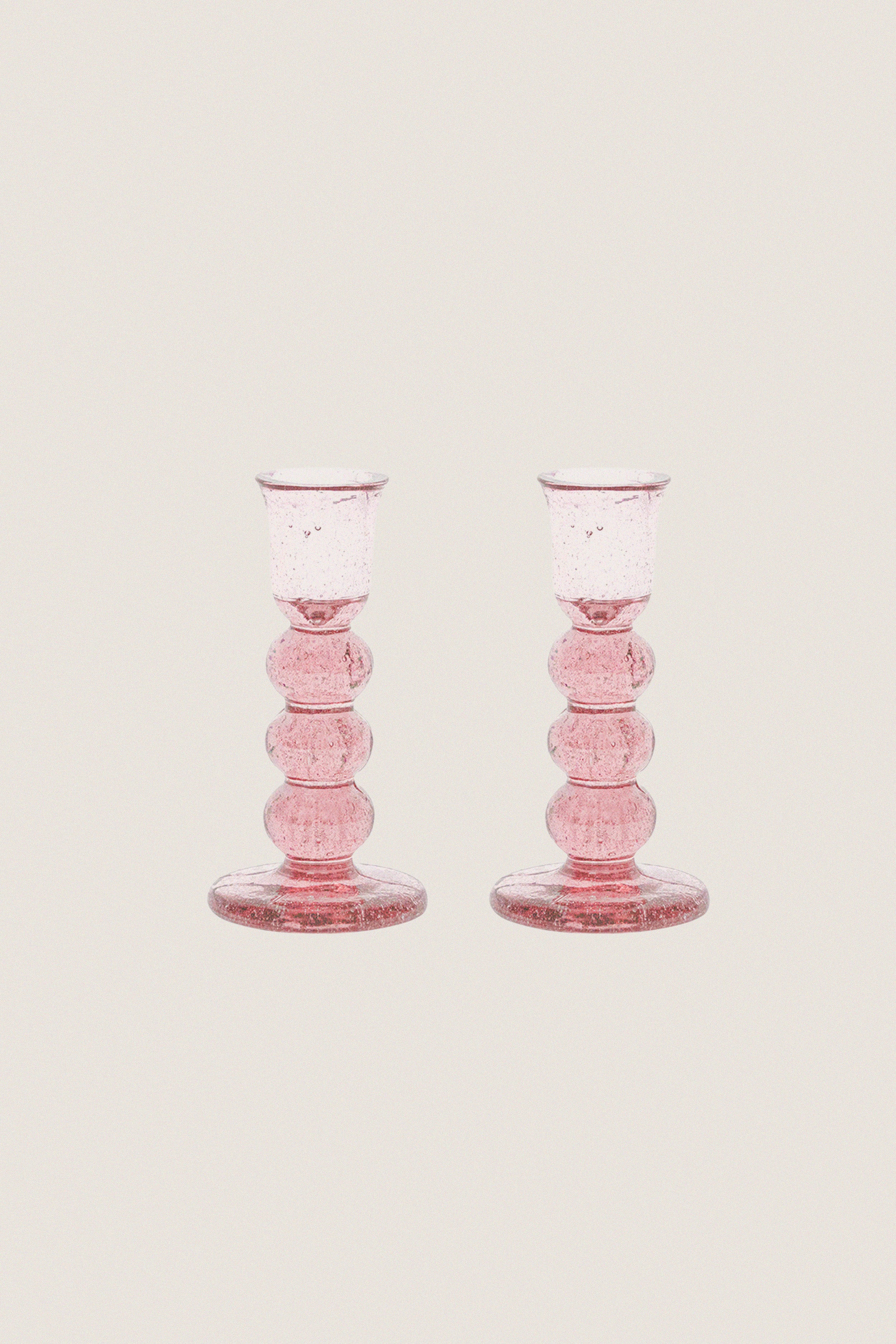 Blush Provence 5" Candlestick Set of 2