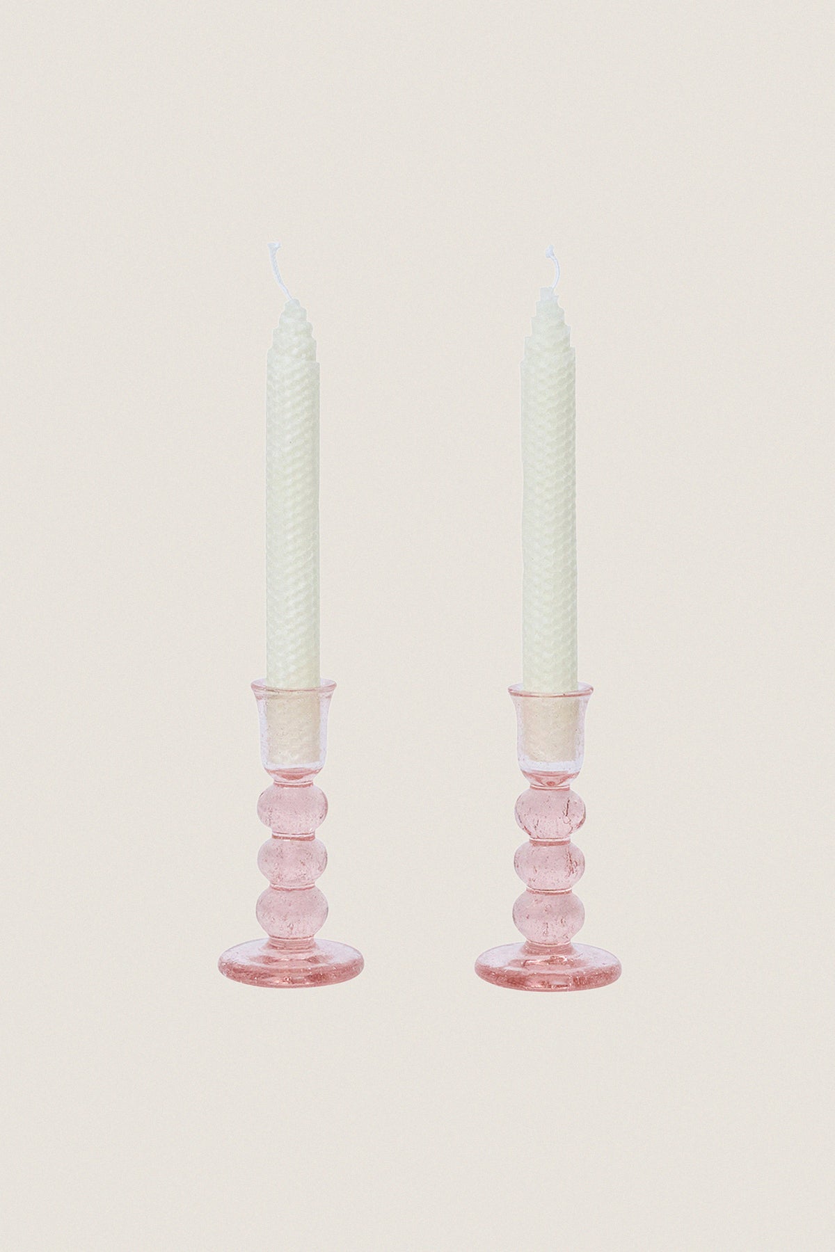 Blush Provence 5" Candlestick Set of 2