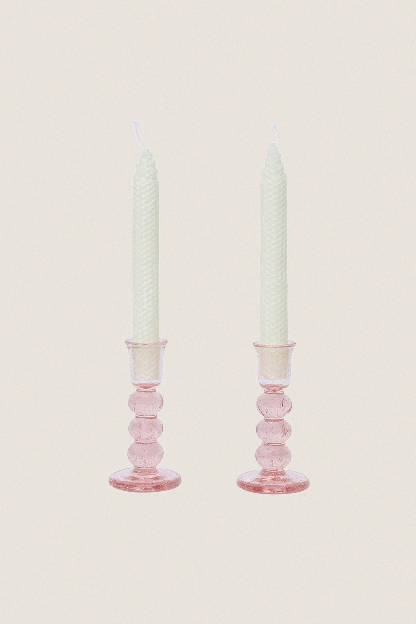Blush Provence 5" Candlestick Set of 2