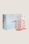 Blush Provence 5" Candlestick Set of 2