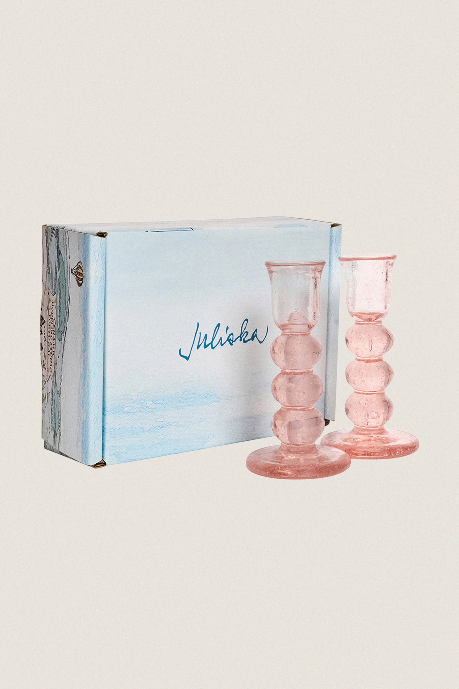 Blush Provence 5" Candlestick Set of 2