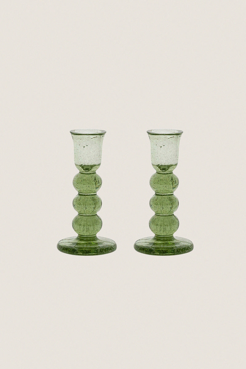 Basil Provence 5" Candlestick Set of 2