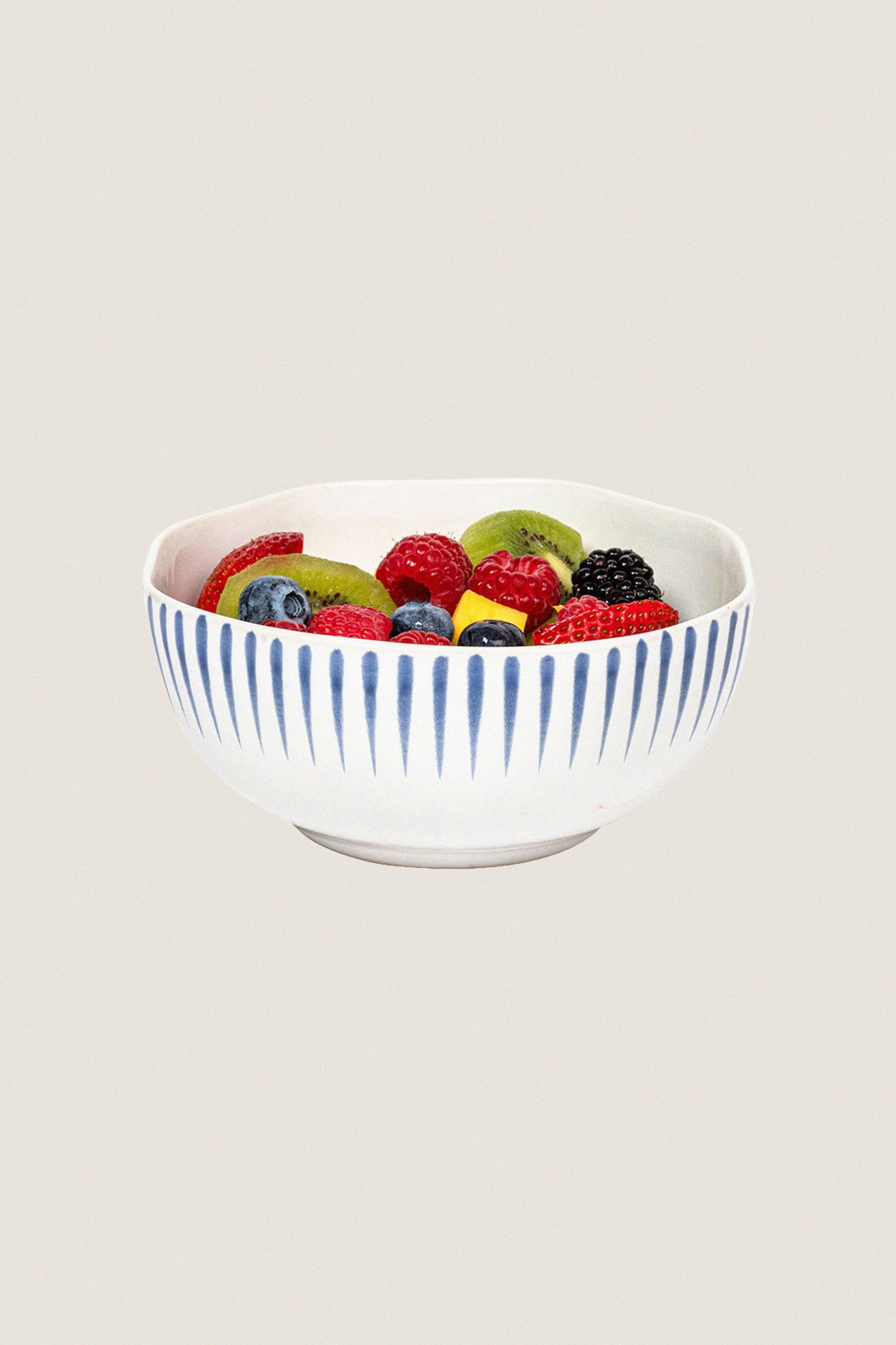 Delft Blue Sitio Stripe Cereal/Ice Cream Bowl