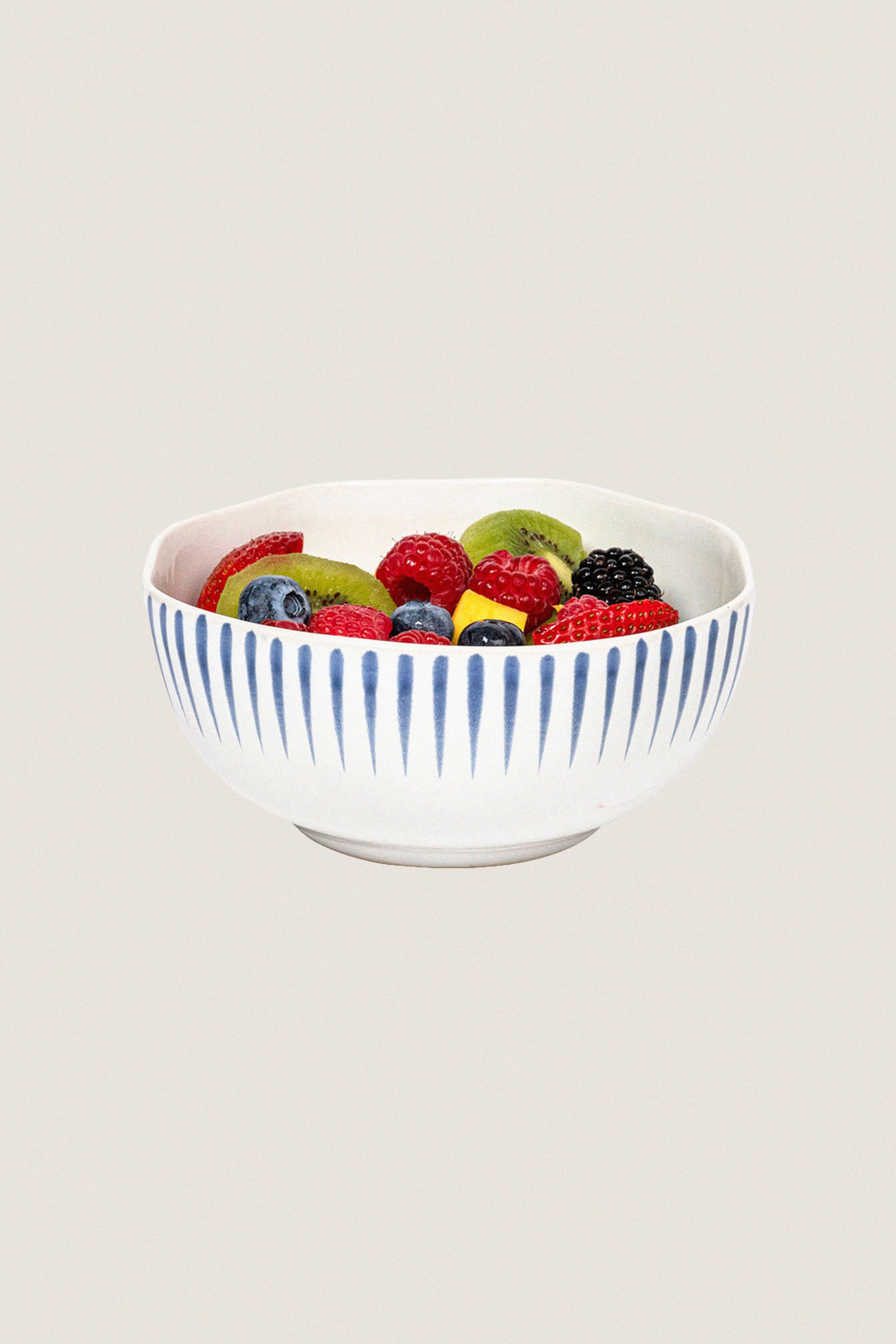 Delft Blue Sitio Stripe Cereal/Ice Cream Bowl