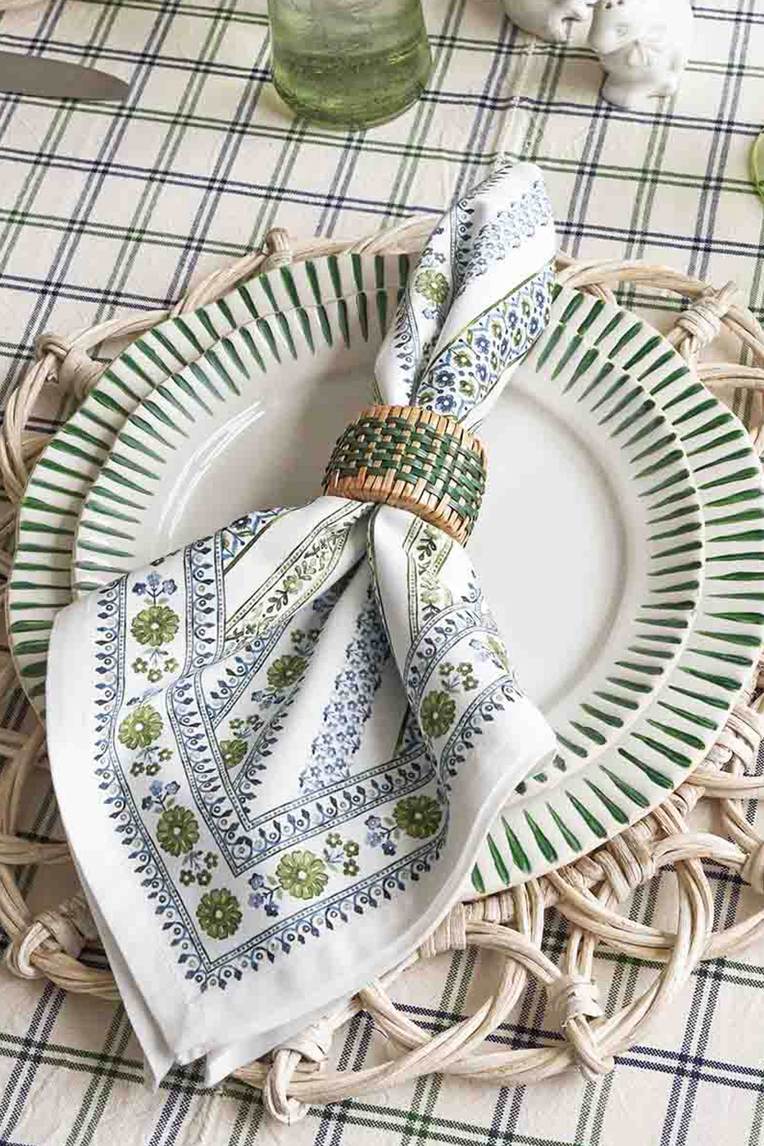 Basil Sitio Stripe Dinner Plate