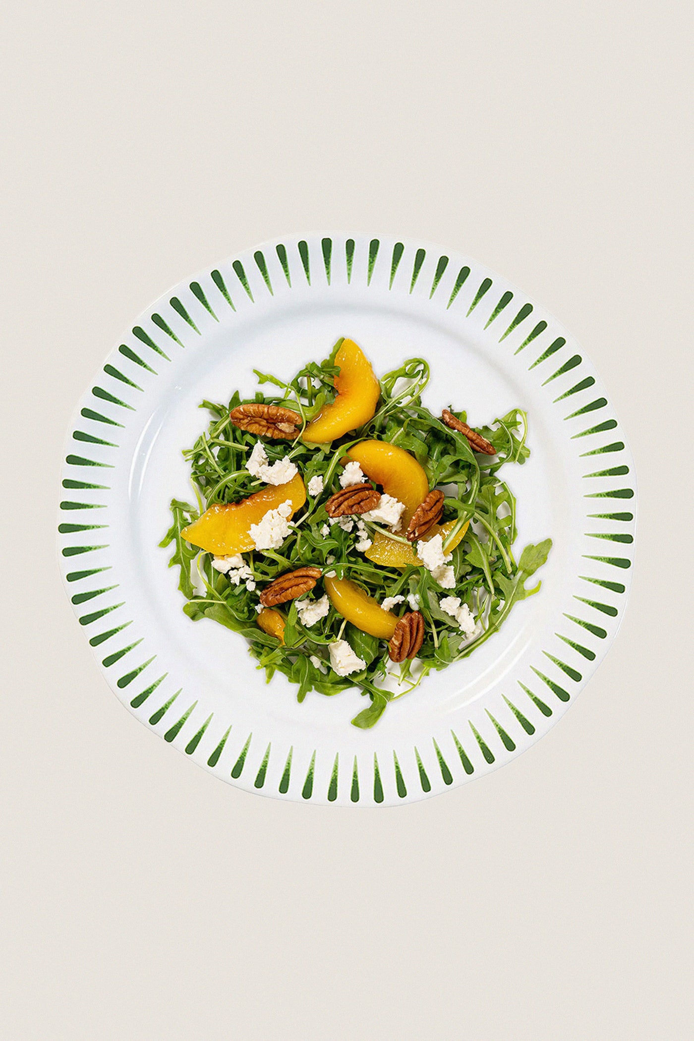 Basil Sitio Stripe Salad Plate
