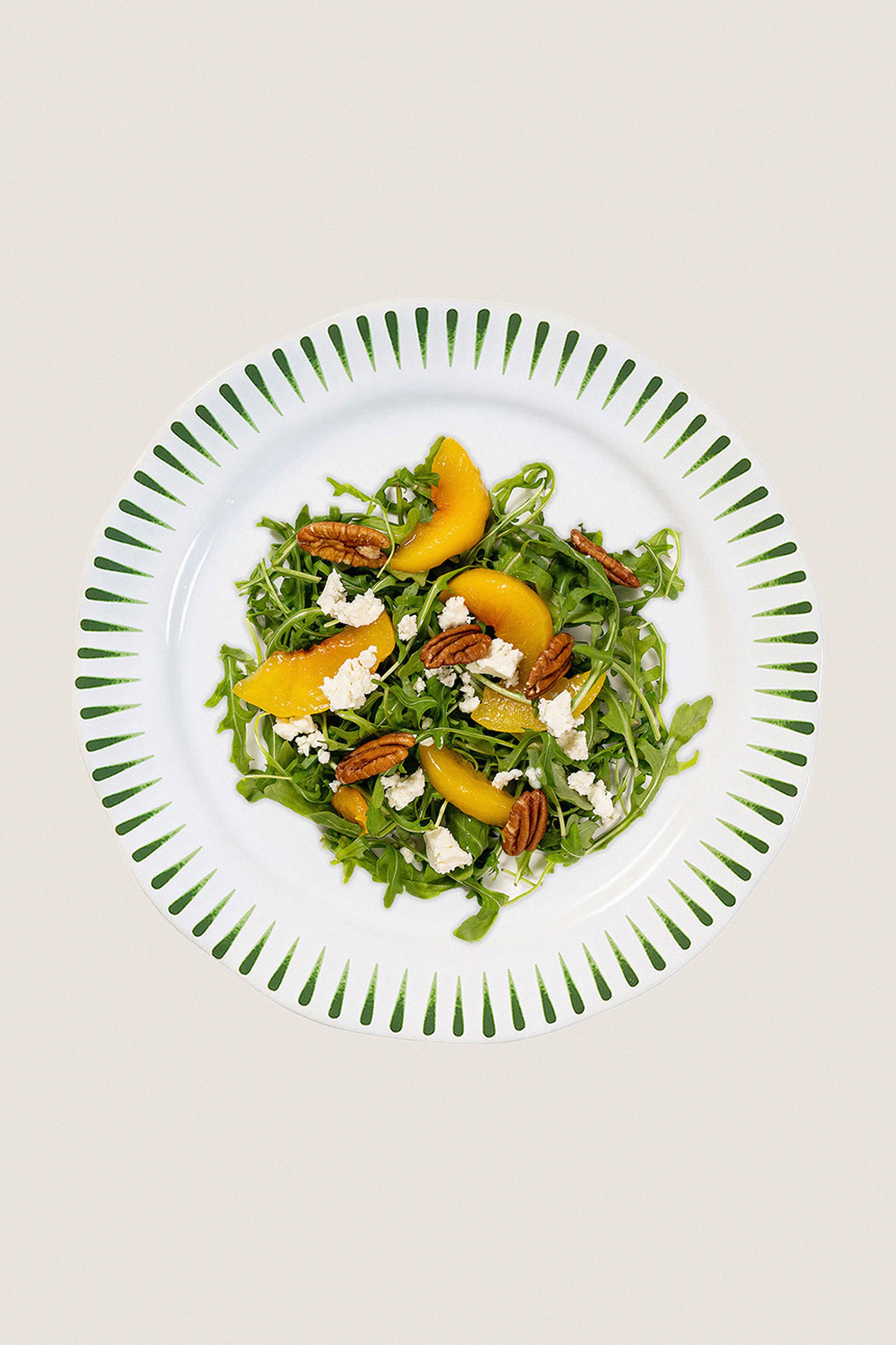 Basil Sitio Stripe Salad Plate