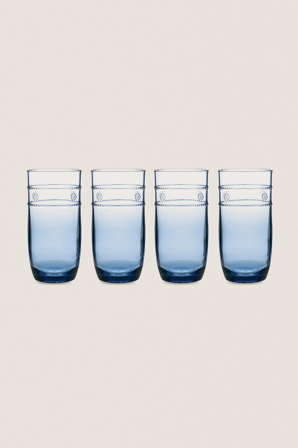 Blue Isabella Acrylic Large Tumbler Set of 4