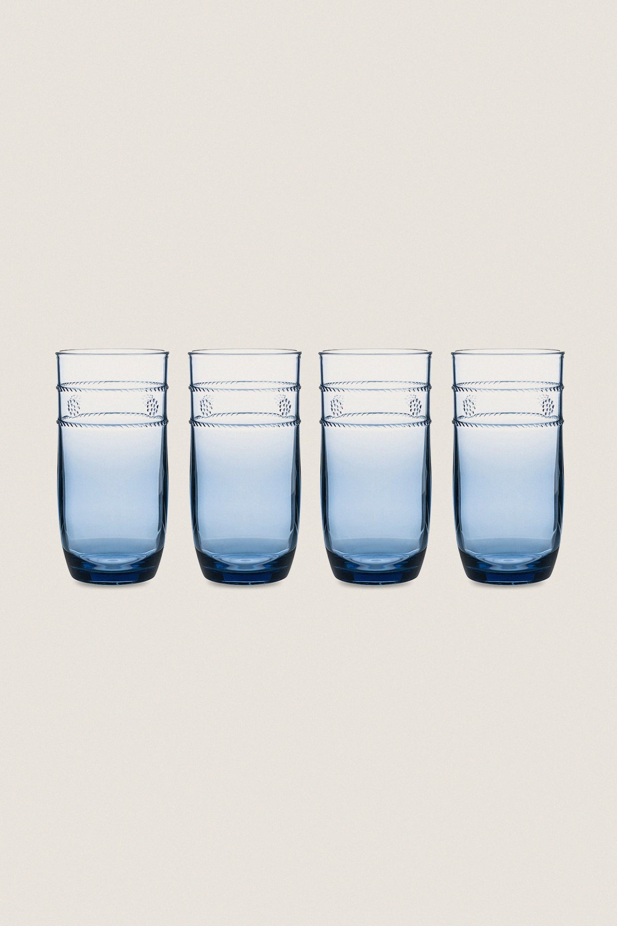 Blue Isabella Acrylic Large Tumbler Set of 4