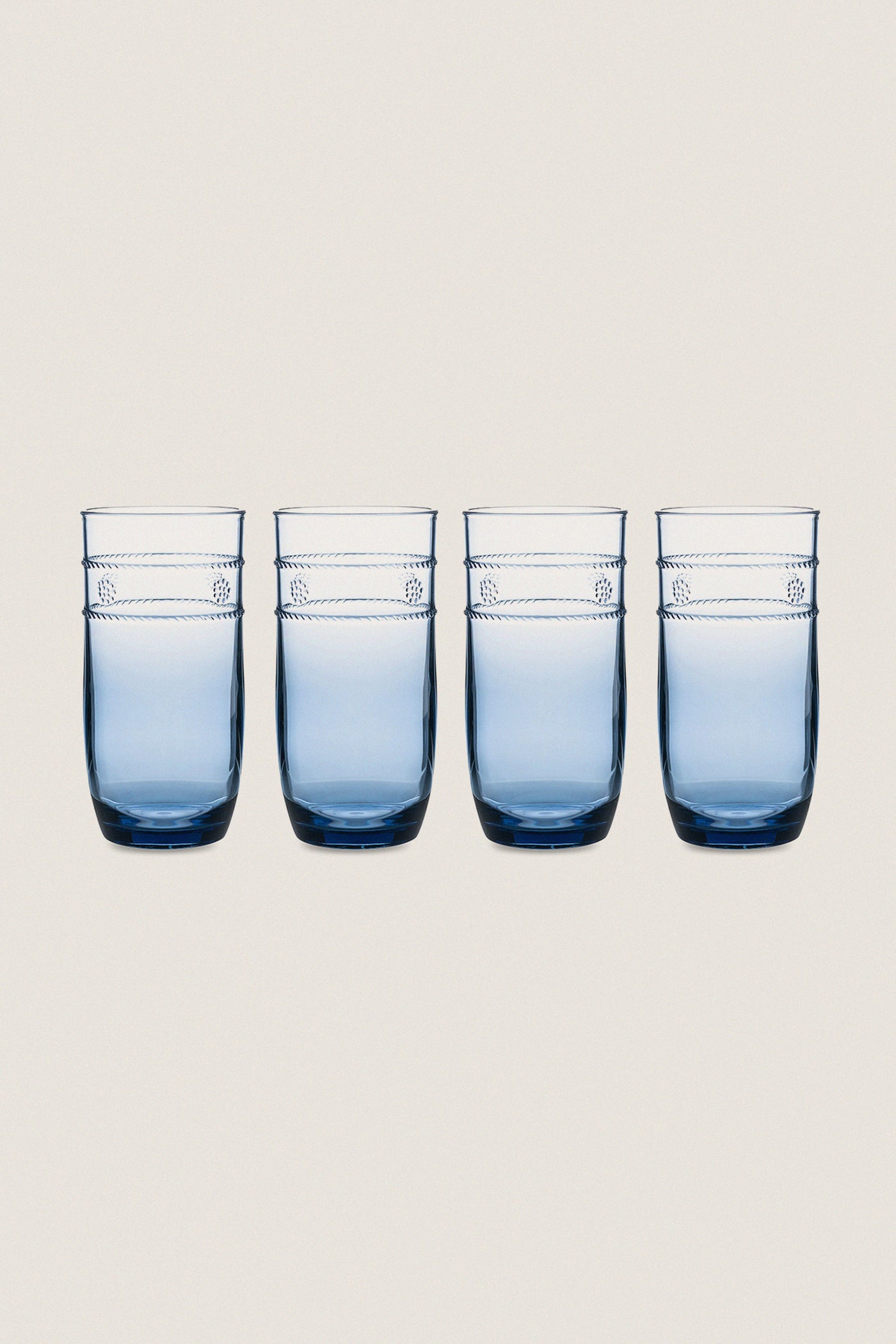 Blue Isabella Acrylic Large Tumbler Set of 4