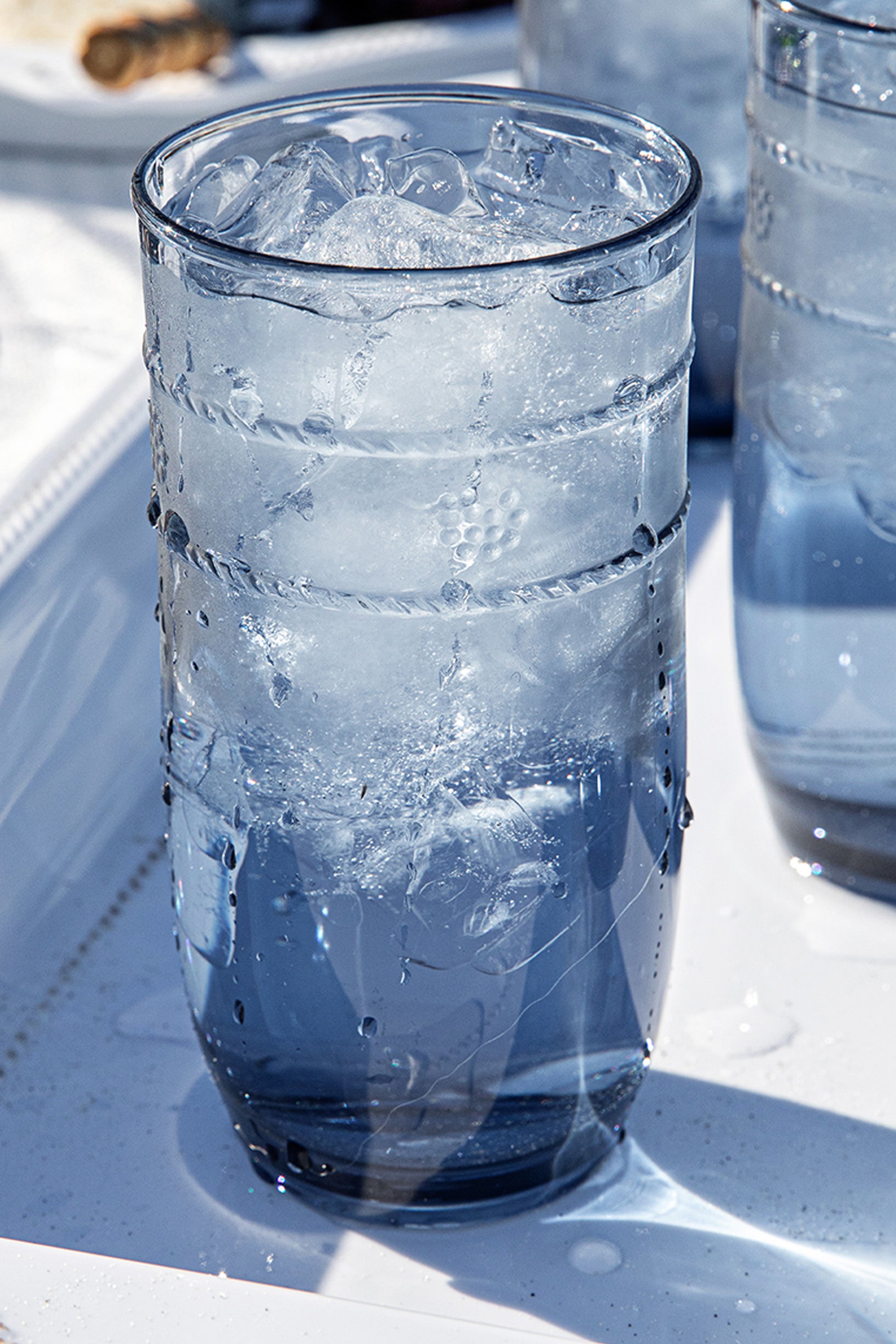 Blue Isabella Acrylic Large Tumbler Set of 4