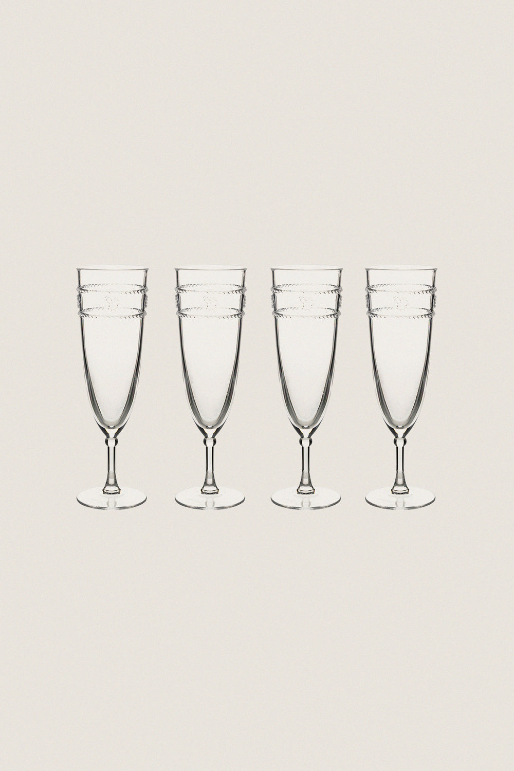 Isabella Acrylic Flute Set of 4