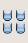 Blue Isabella Acrylic Small Tumbler Set of 4