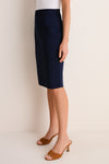 Navy Knit Milo Pencil Skirt