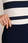 Navy Knit Milo Pencil Skirt
