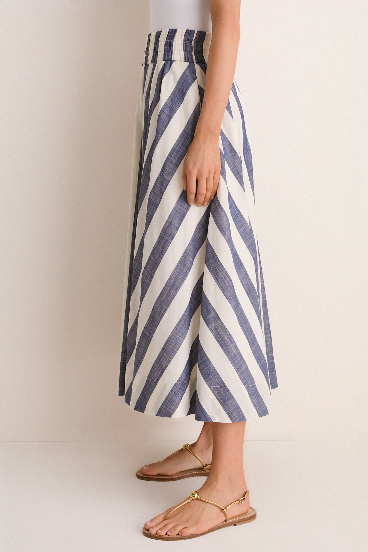 Villa Stripe Niki Circle Skirt