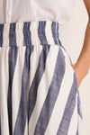 Villa Stripe Niki Circle Skirt