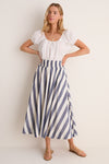 Villa Stripe Niki Circle Skirt