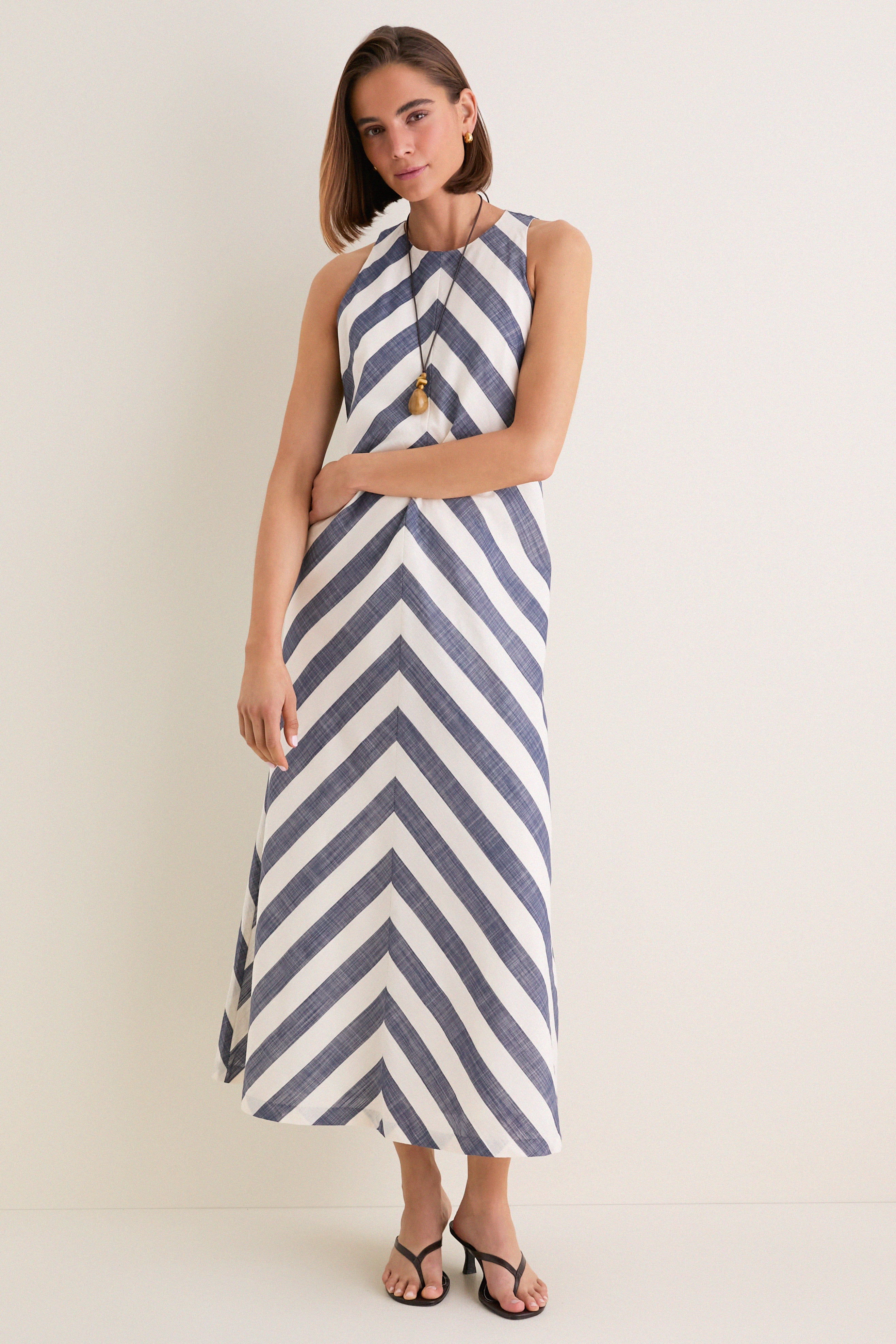 Tuckernuck Villa Stripe Cotton Portia Dress Villa Stripe / M