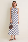 Villa Stripe Cotton Portia Dress