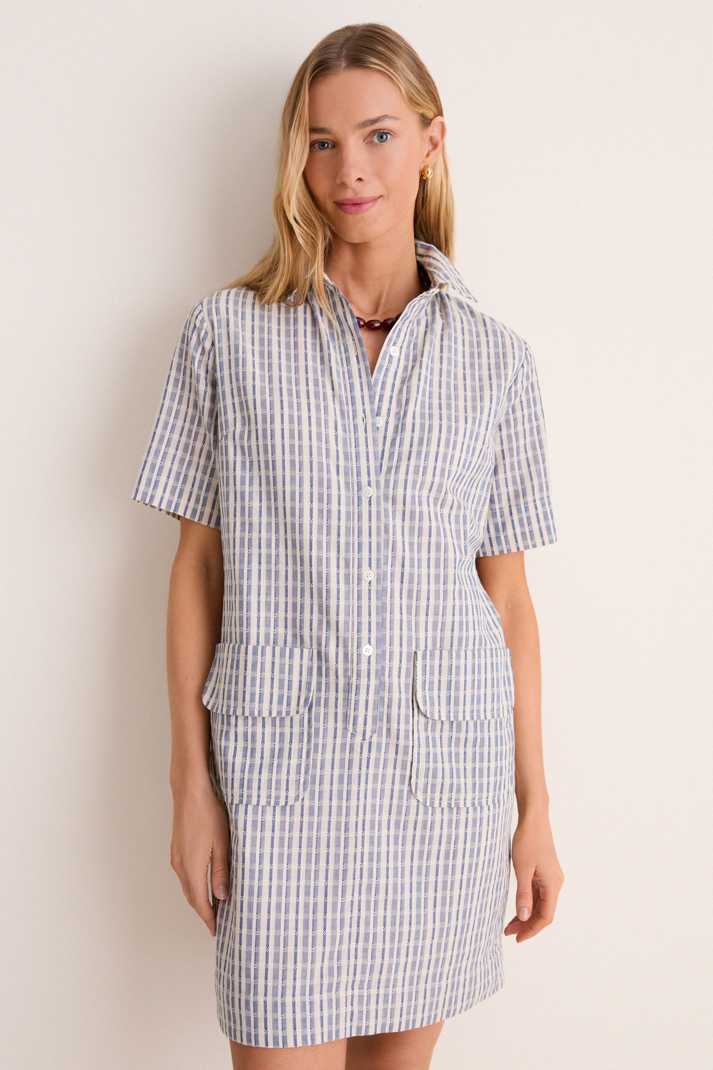 Dobby Stripe Joanna Dress