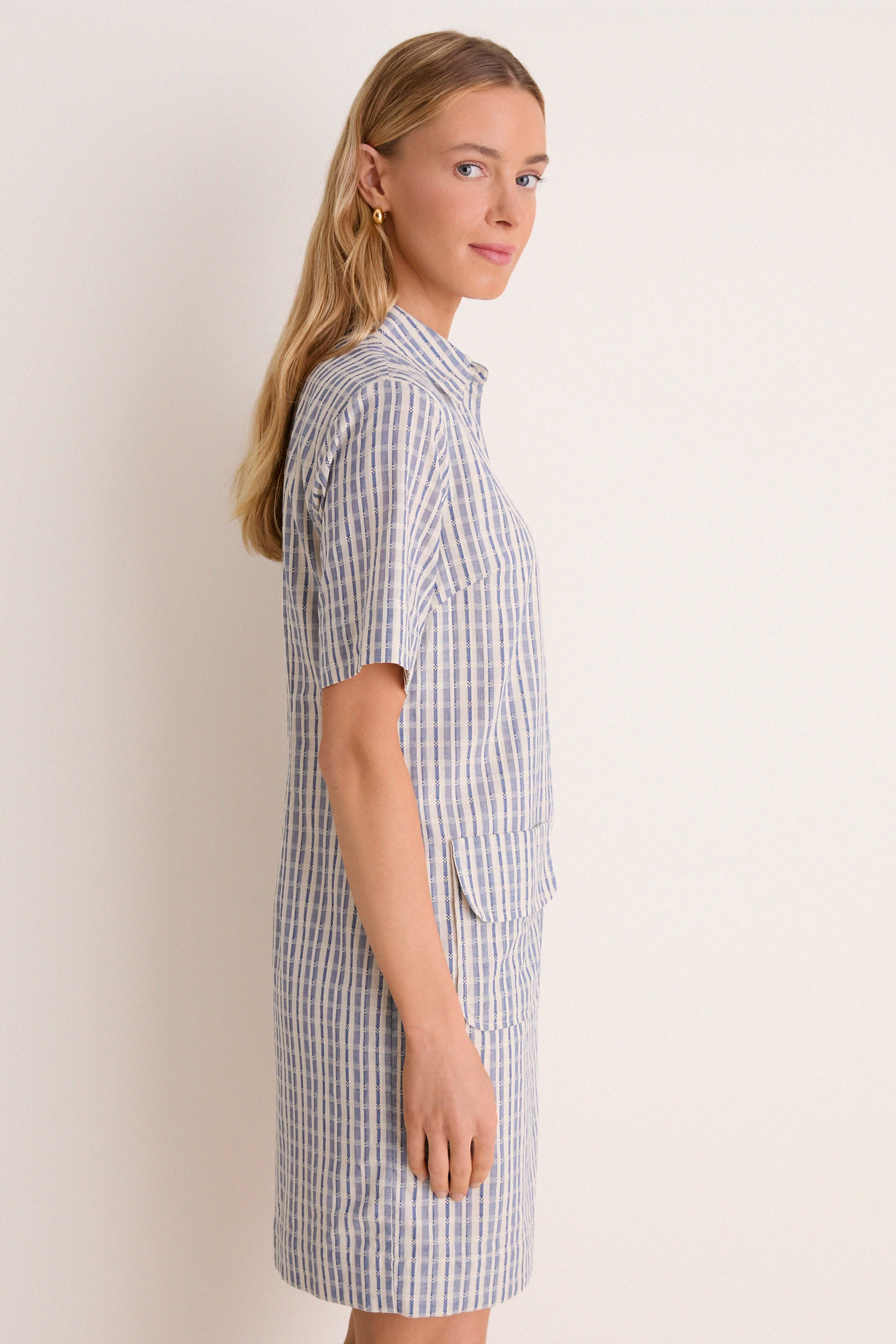 Dobby Stripe Joanna Dress
