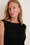 Black Smocked Aurelia Dress
