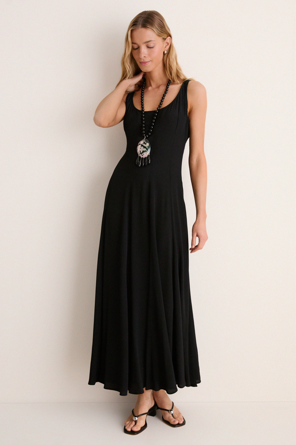 black tank maxi dress Rib ternes maxi dress is made from the labels signature ribbed stretch Faye Tank Maxi Dress in