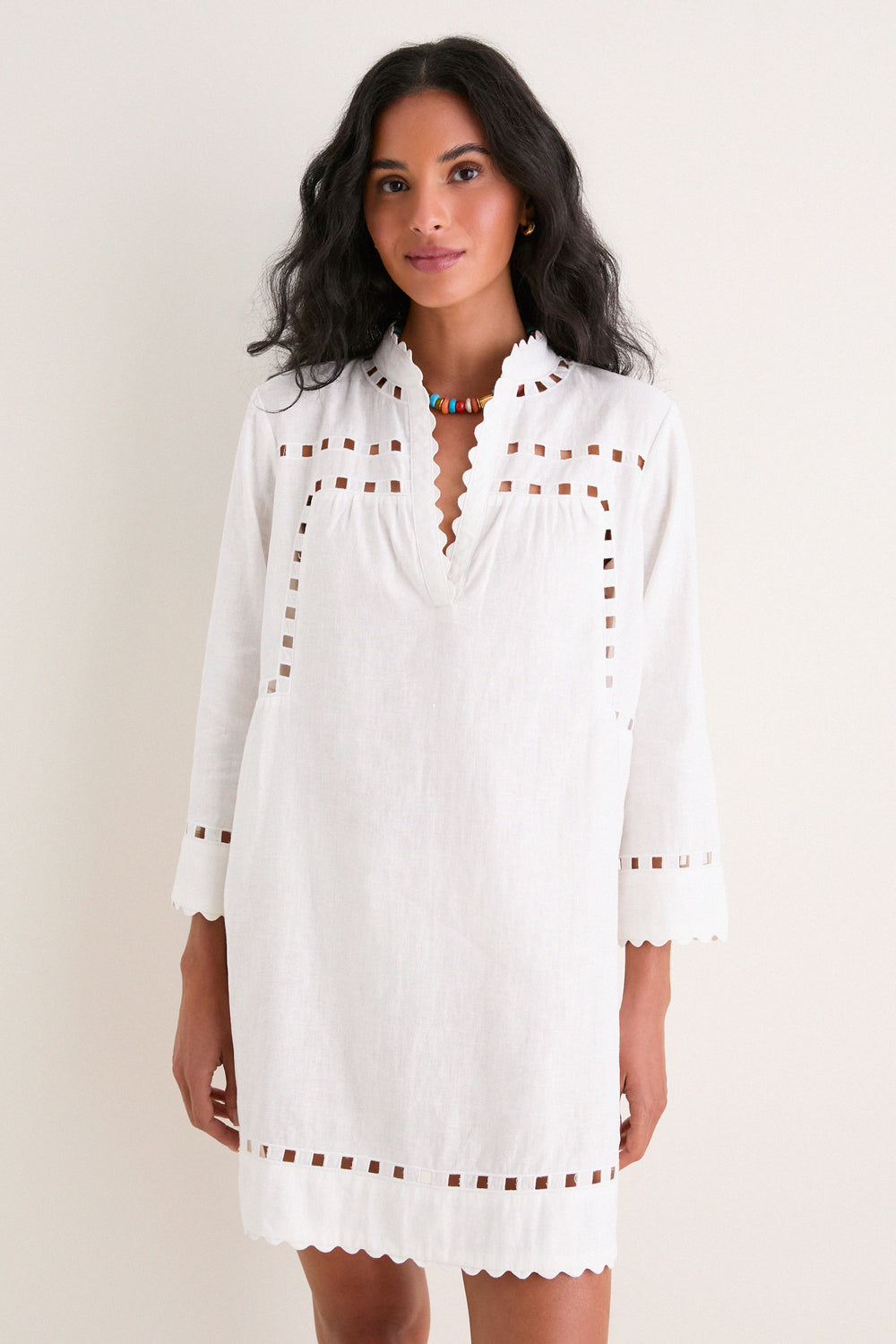 White Linen Dawson Tunic Dress