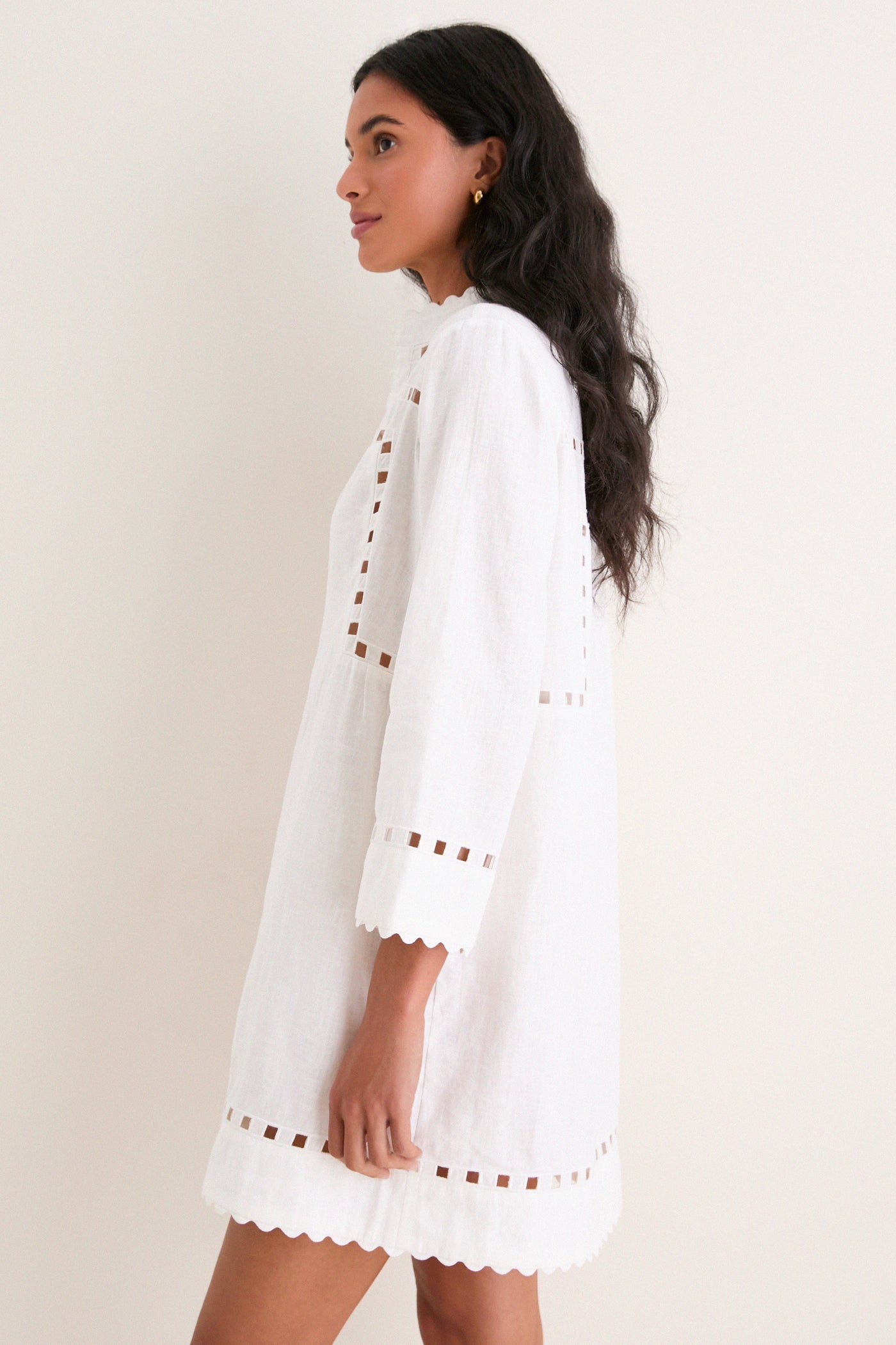 White Linen Dawson Tunic Dress