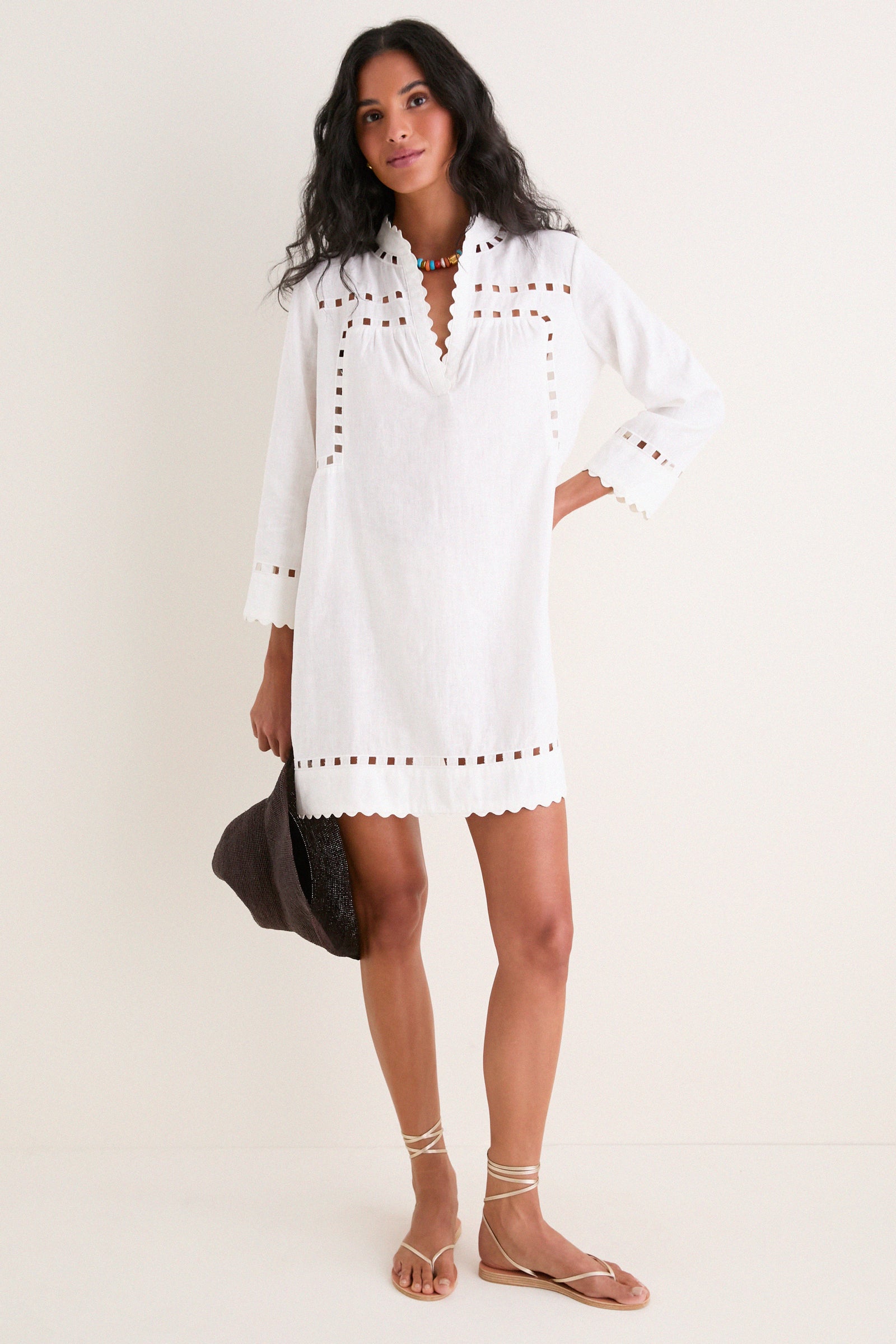 White Linen Dawson Tunic Dress