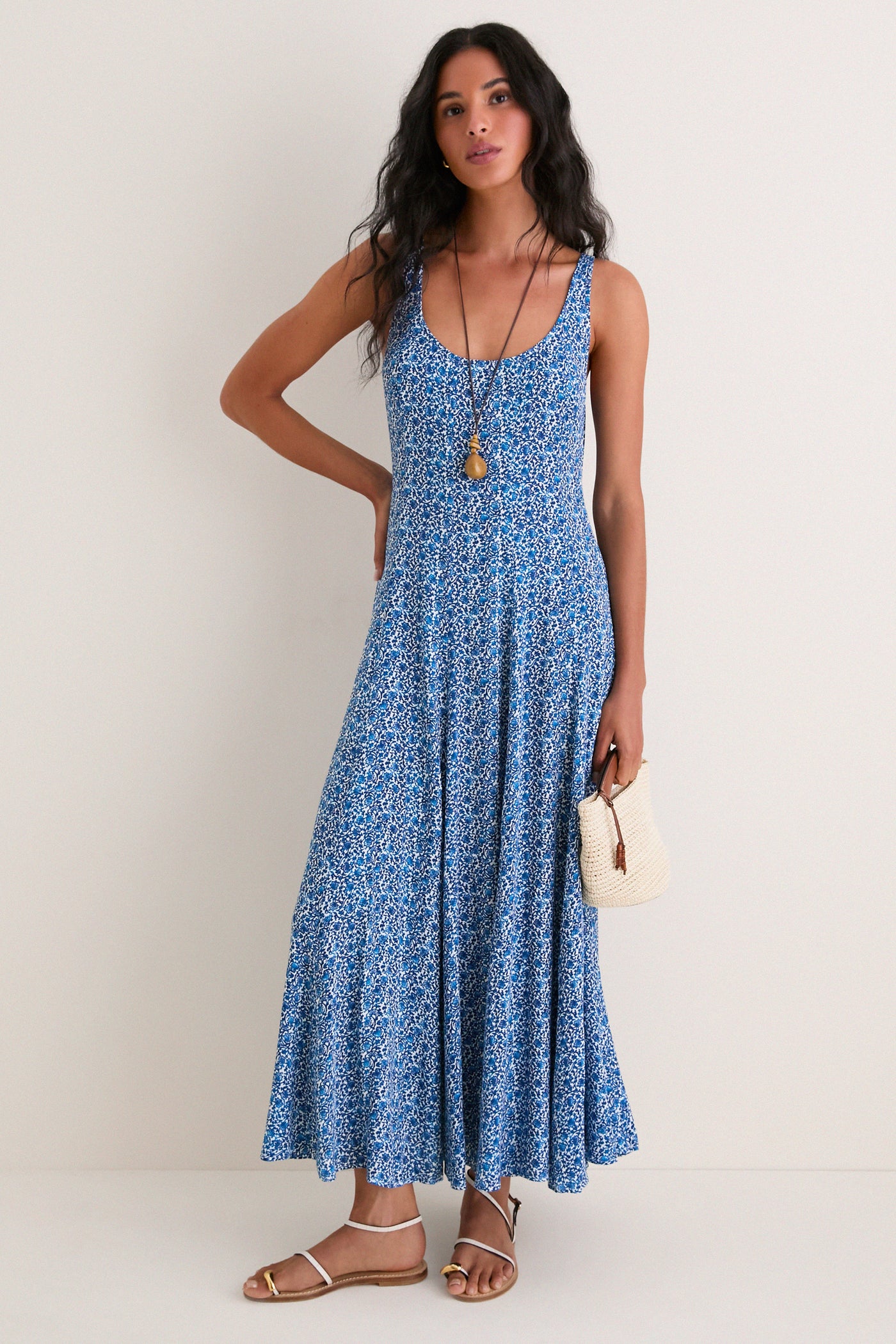 viscose maxi dress Long with Slit | Balloon Sleeves | Lilac Floral Print| Elegant V-Neck| Women's Dress| Adjustable Waist Designer couture for the modern woman. Viscose crepe asymmetric maxi dress