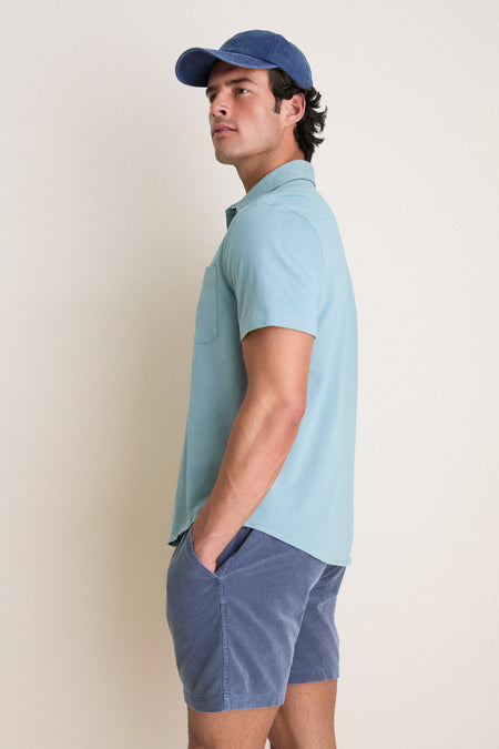 Bay Blue Short Sleeve Saltaire Shirt