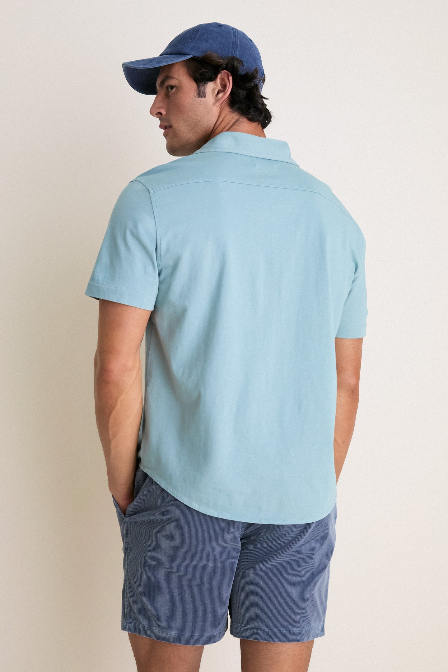 Bay Blue Short Sleeve Saltaire Shirt