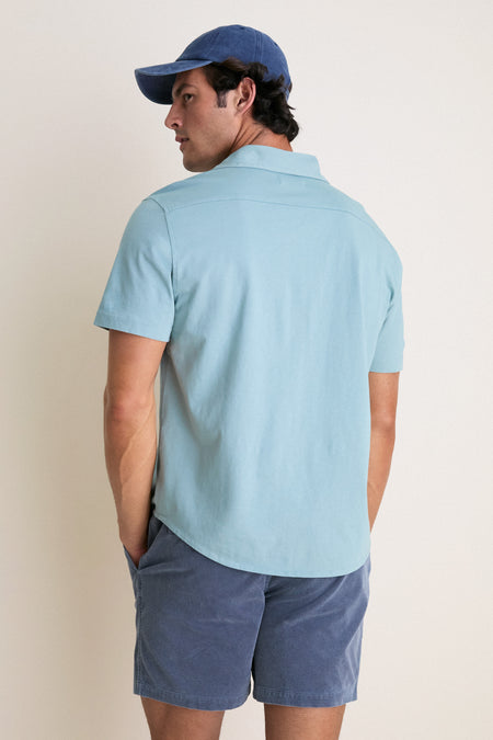 Bay Blue Short Sleeve Saltaire Shirt